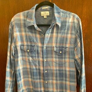 Lucky Brand Flannel Pearl Snap